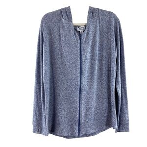 Blue Zip-Up Women's Hoodie